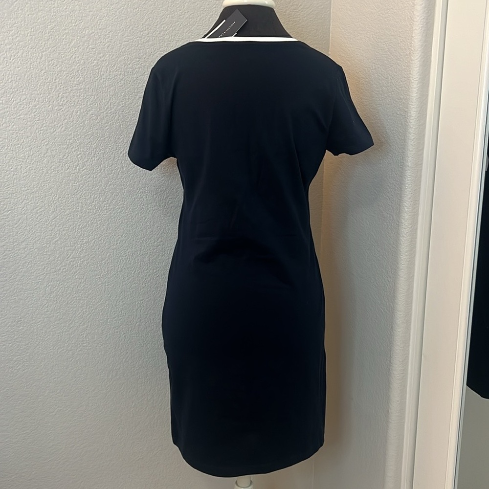 Tommy Hilfiger Flag Logo Dress Dark Blue Shirt Dress Size Small - Picture 4 of 10